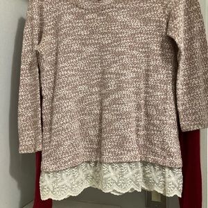 Loft 3/4 length top sz SM.